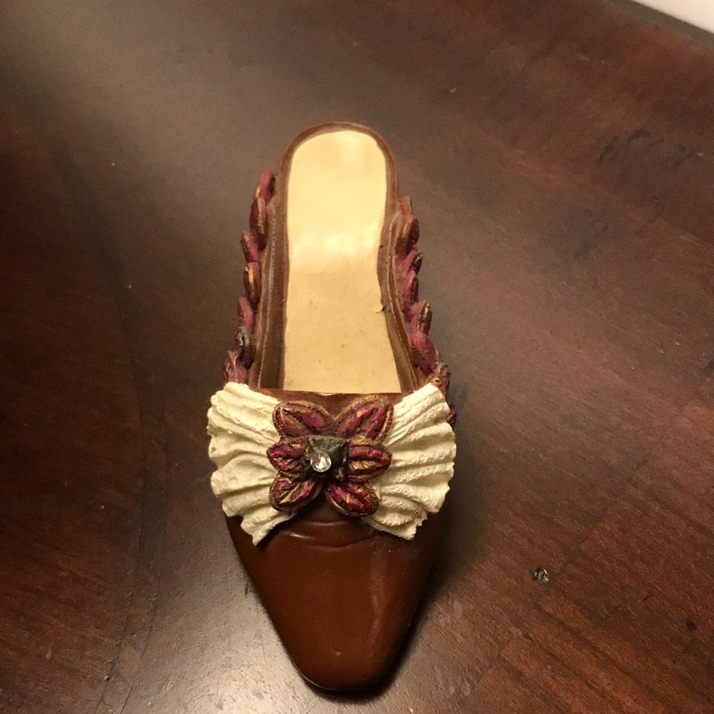 Porcelain ladies decorative shoe made in Spain